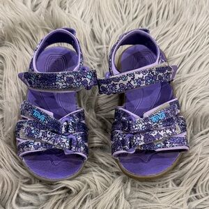 Teva Kids Floral Purple Sandals
